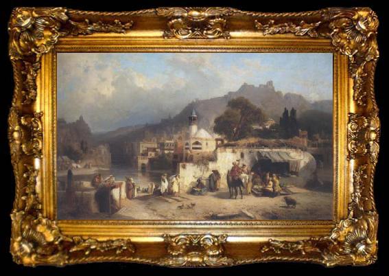 framed  Paul von Franken Paul von Franken. View of Tiflis, ta009-2